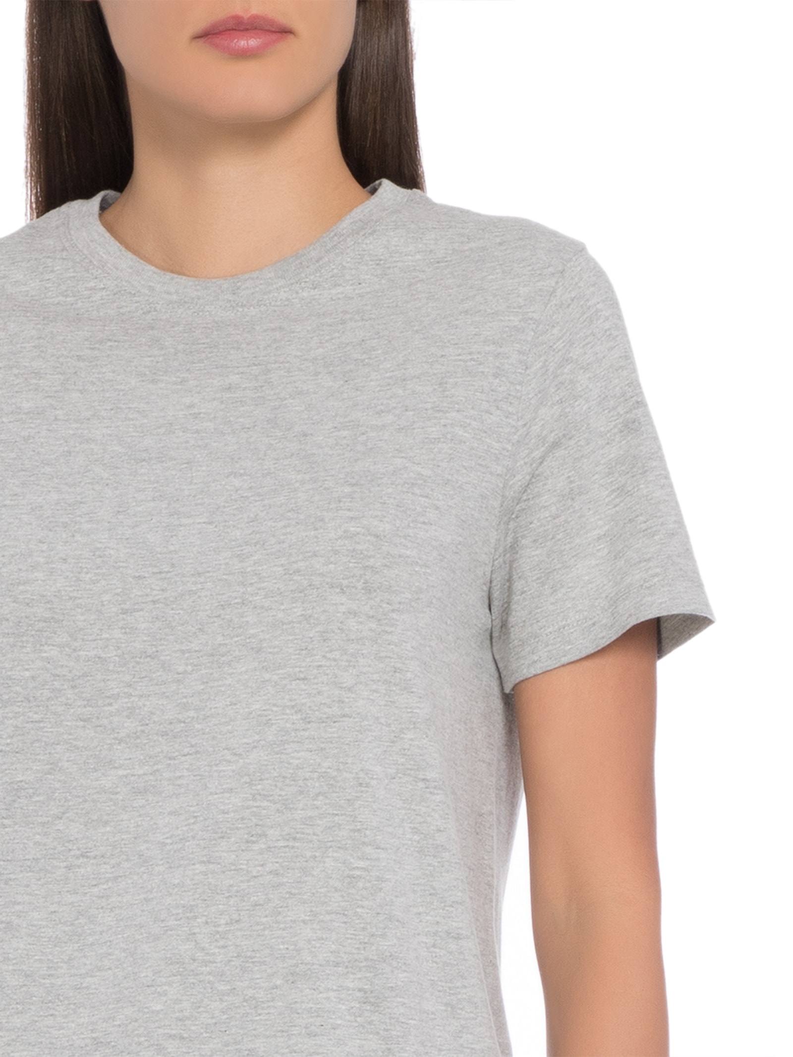 Blusa Feminina Lisa Manga Curta Cinza Hering