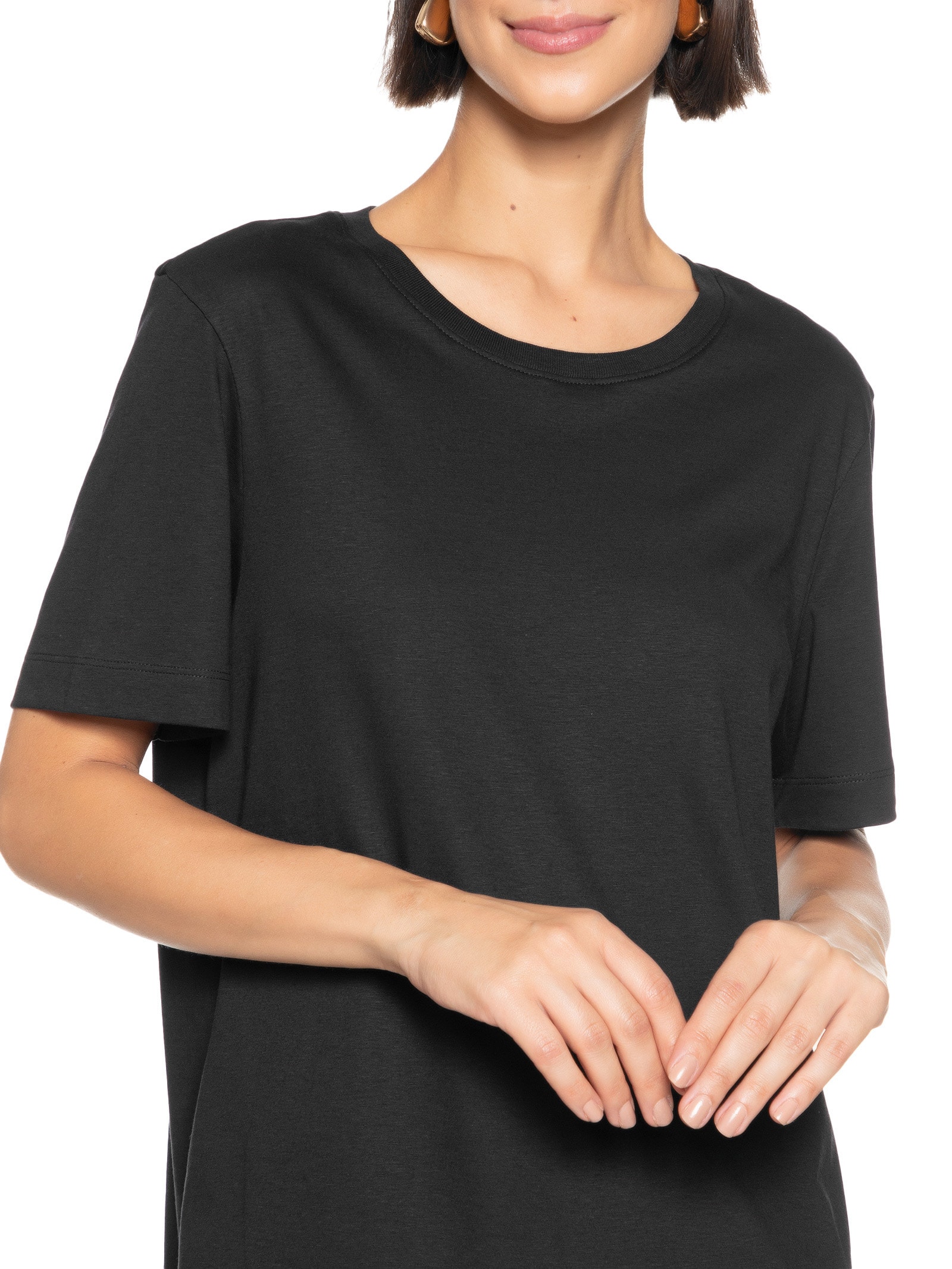 Blusa Feminina Lisa Preto Hering