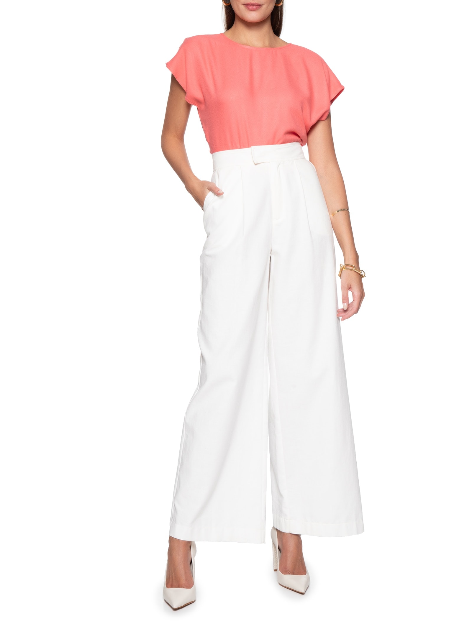 Blusa Feminina Lisa Rosa Forum