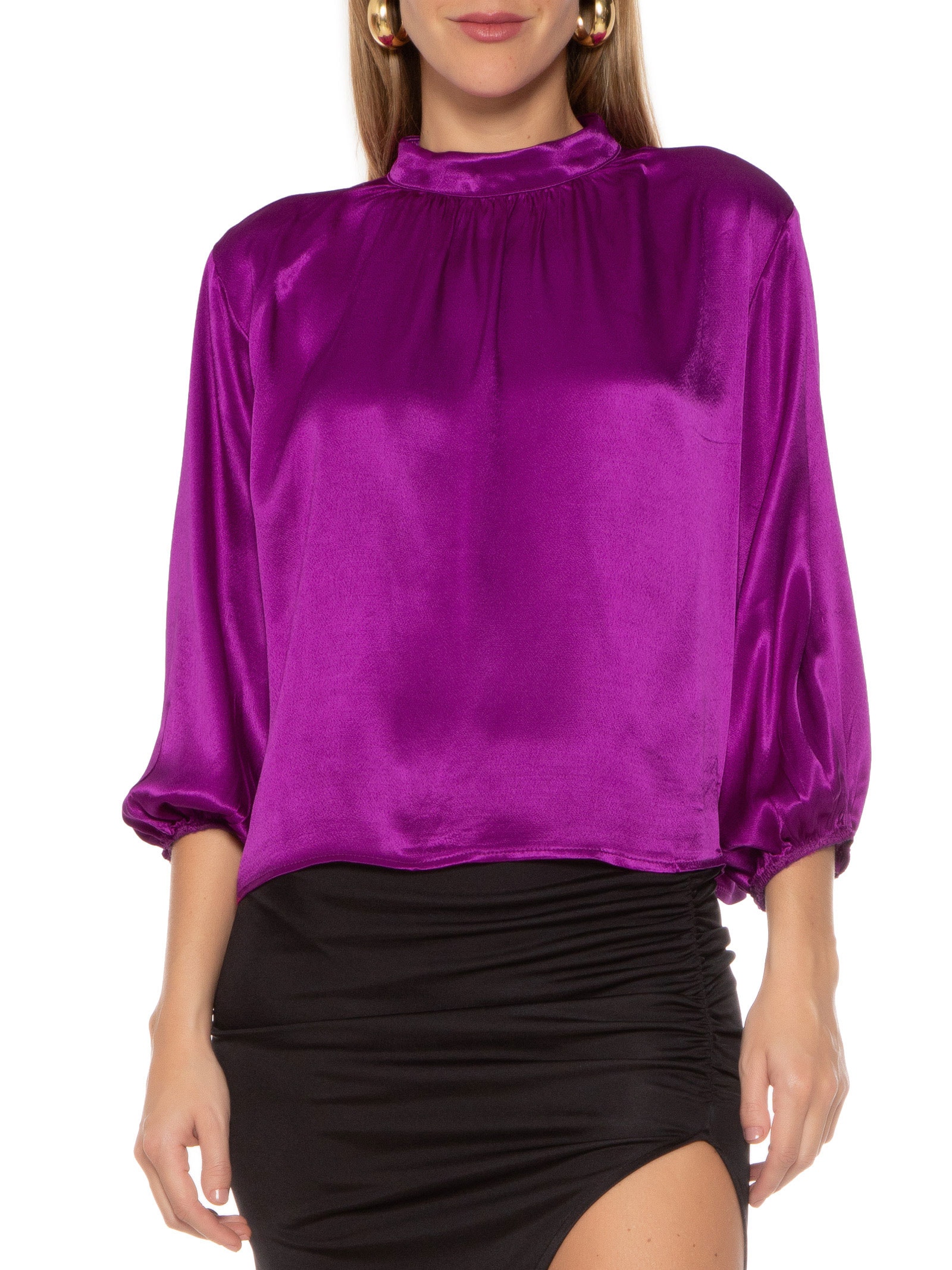 Blusa Feminina Lisa Roxo Colcci