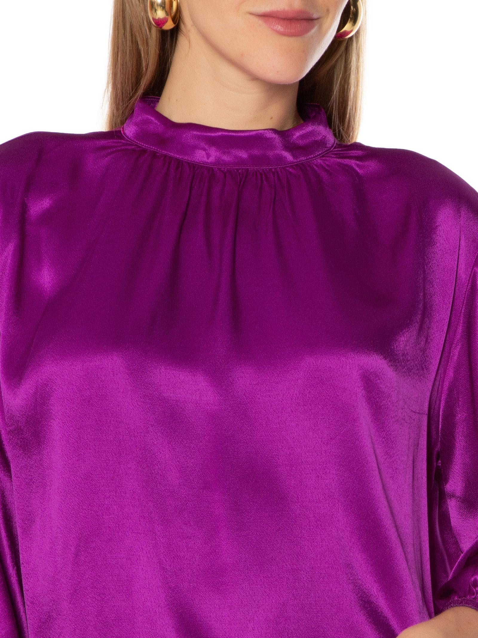 Blusa Feminina Lisa Roxo Colcci