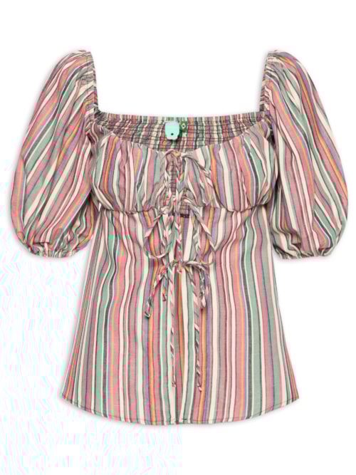 Blusa Feminina Listra Pipa – Rosa