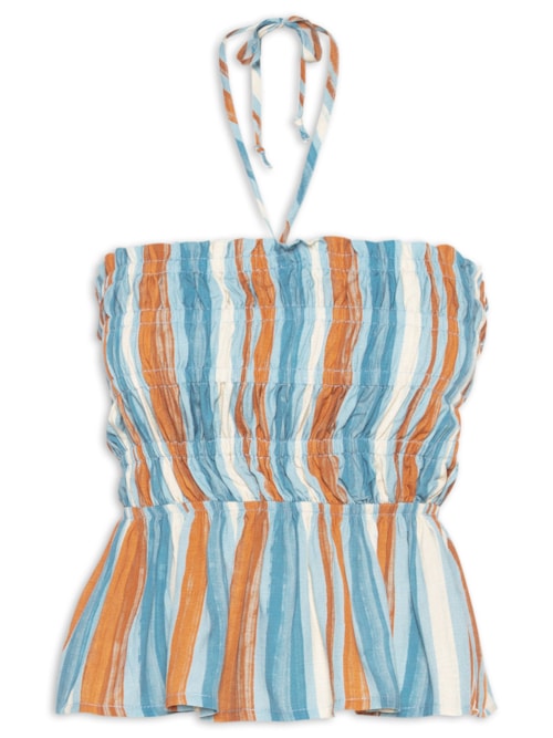 Blusa Feminina Listrada – Azul