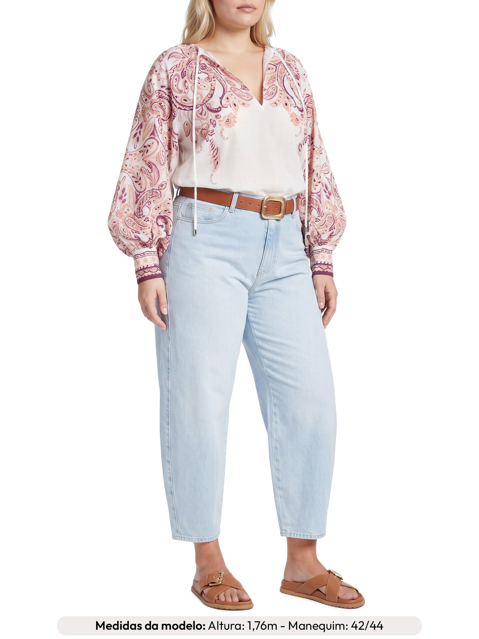 Blusa Feminina Localizada Fani Branco Le Lis