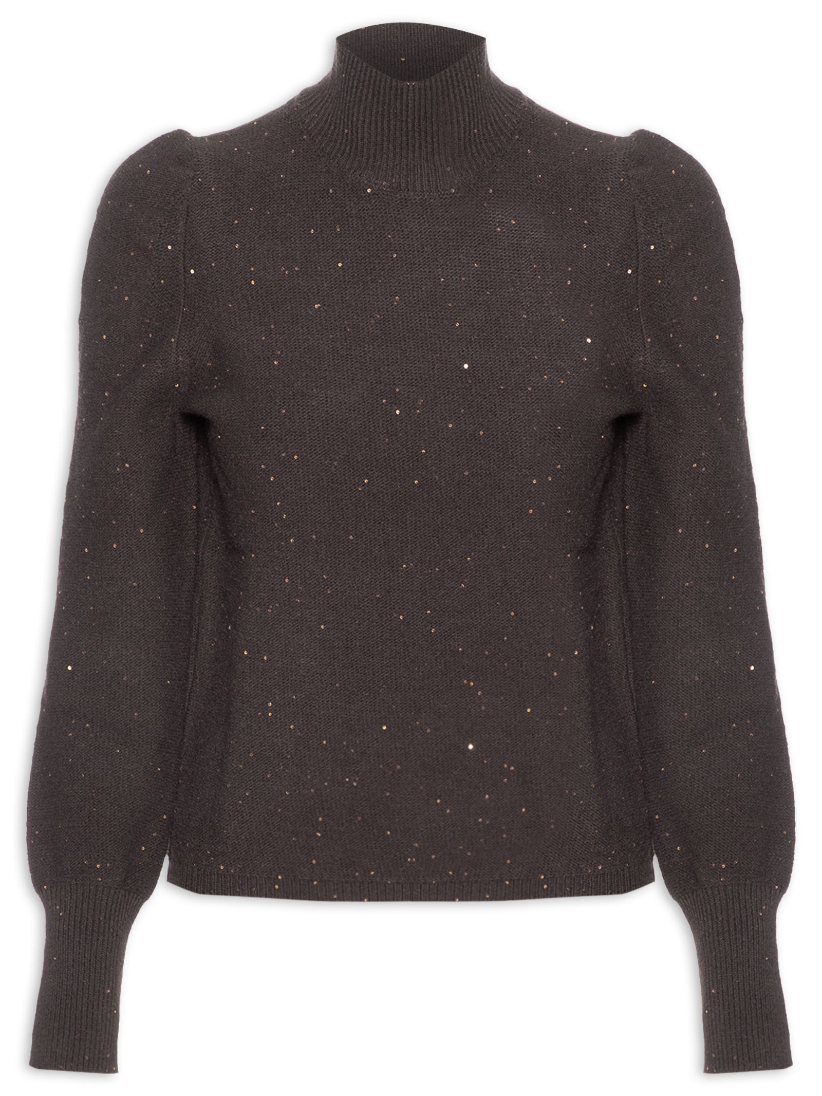 Blusa Feminina Luna Bufante Marrom Le Lis