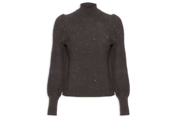 Blusa Feminina Luna Bufante - Marrom