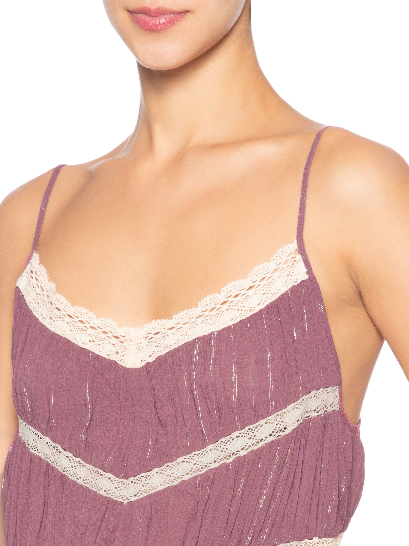 Blusa Feminina Lurex com Entremeios – Vermelho Dress To