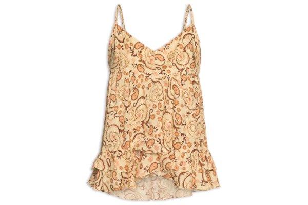 Blusa Feminina Lurex Estampa Suspiro - Bege