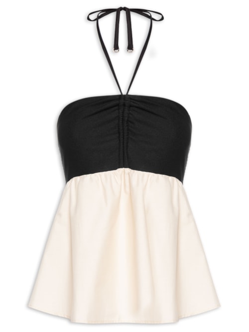 Blusa Feminina M.Clear High Tricoline - Preto