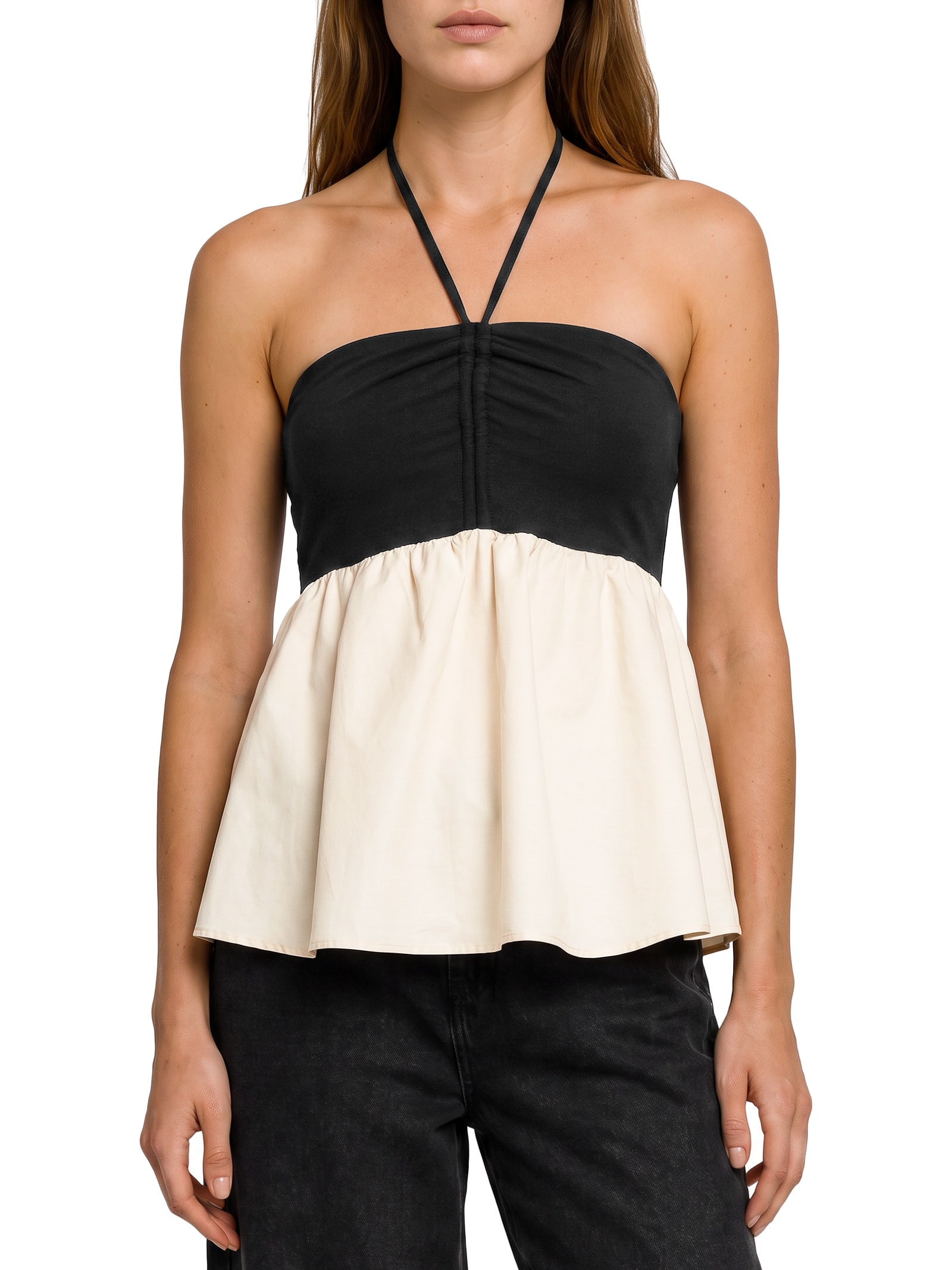 Blusa Feminina M.Clear High Tricoline Preto Lez A Lez