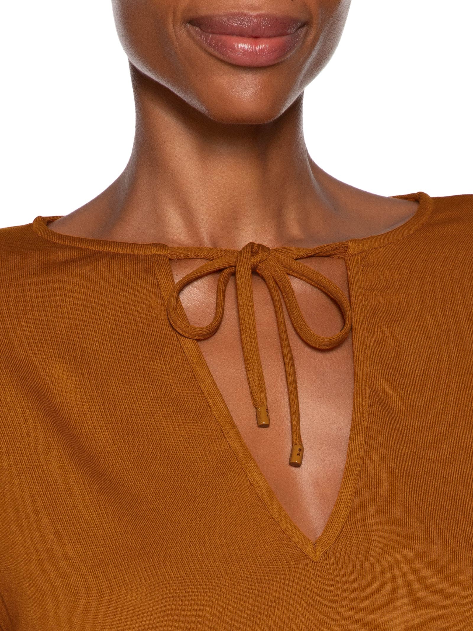 Blusa Feminina Malha Boho Amarelo Animale