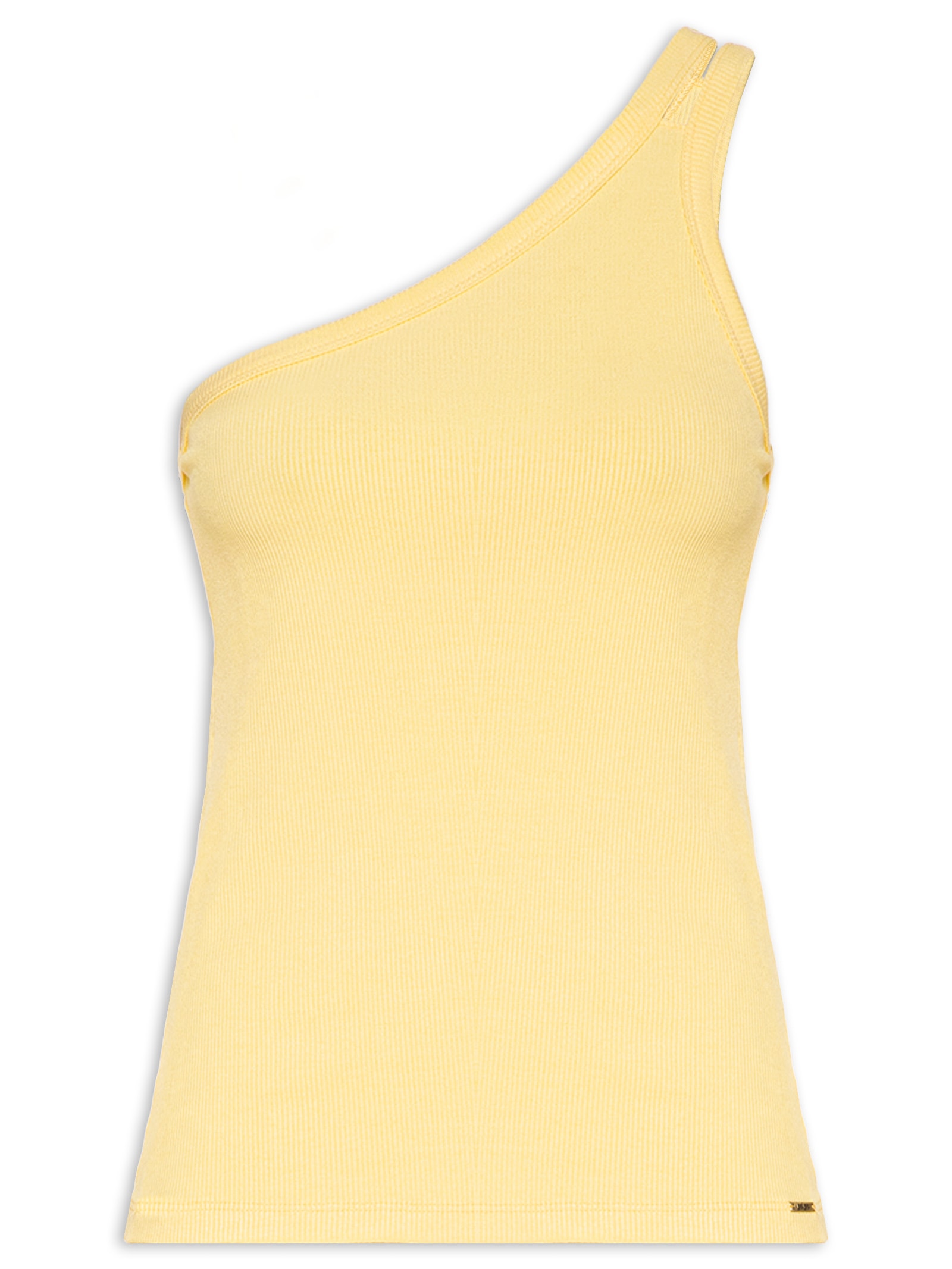 Blusa Feminina Malha Canelada Boulevard Amarelo Lez A Lez