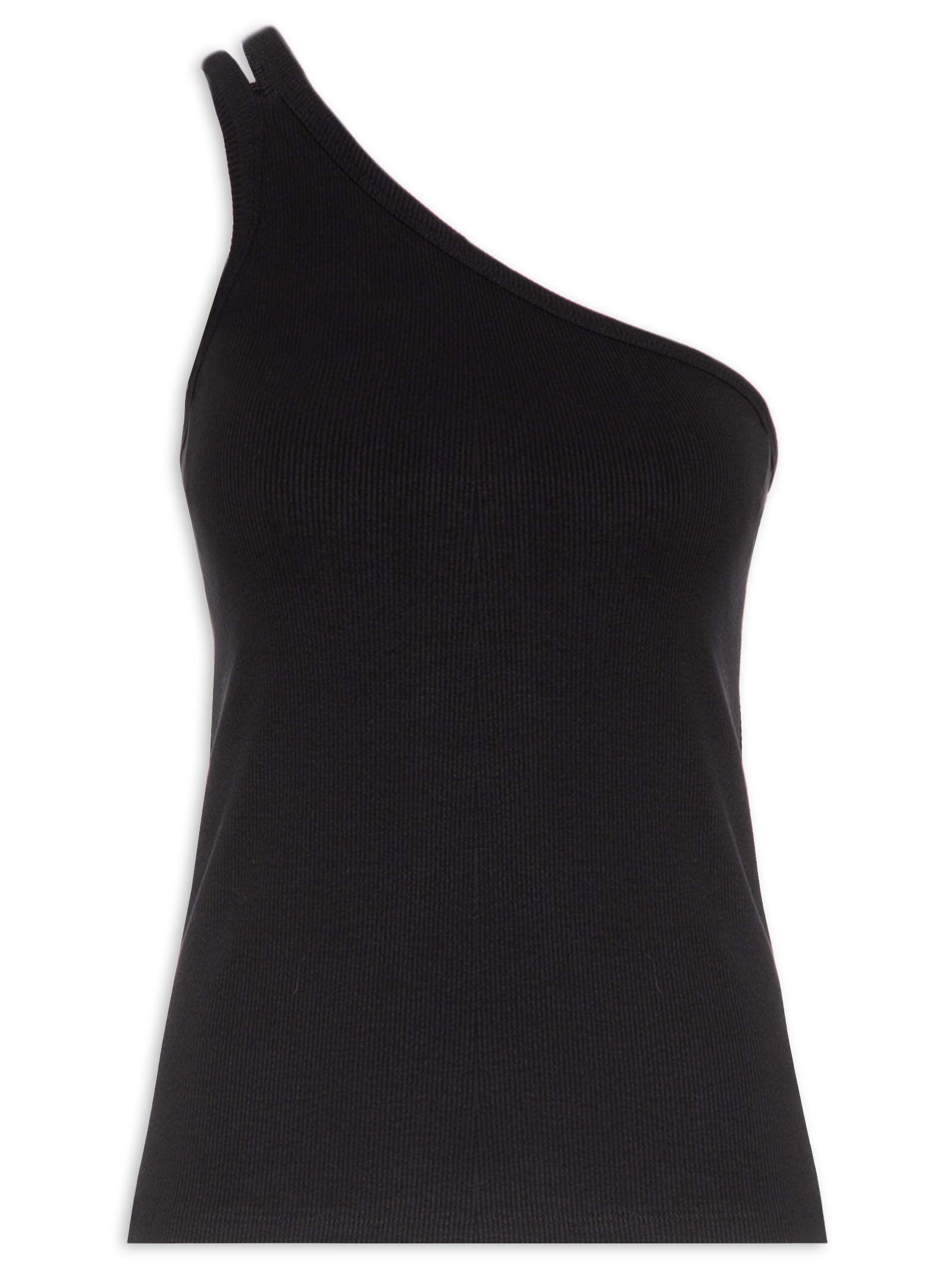 Blusa Feminina Malha Canelada Boulevard Preto Lez A Lez