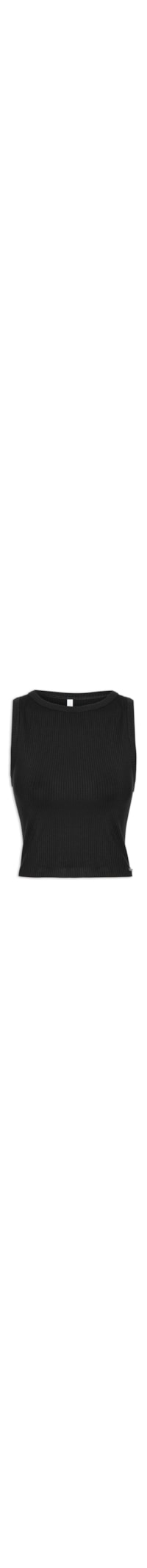 Blusa Feminina Malha Canelada Sevilha - Preto