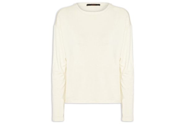 Blusa Feminina Malha com Manga Deslocada - Amarela