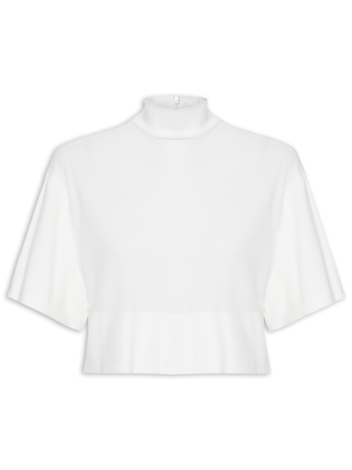 Blusa Feminina Malha Crepe – Branco