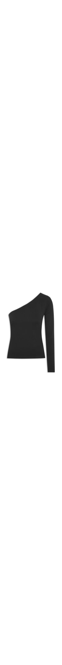 Blusa Feminina Malha Crepe Ombro Só - Preto