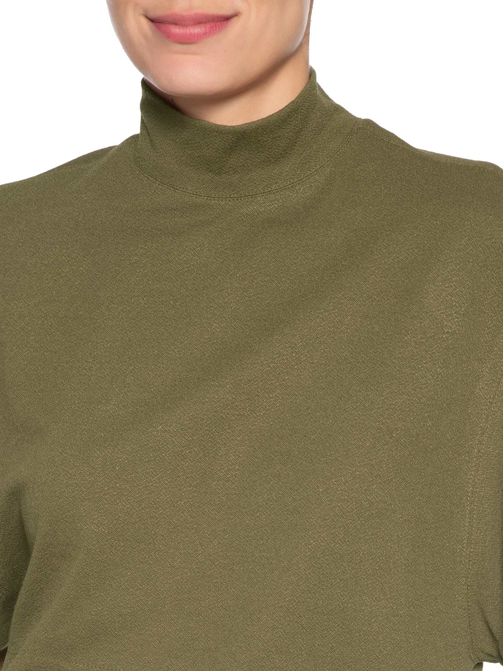 Blusa Feminina Malha Crepe Verde Animale