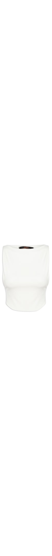 Blusa Feminina Malha Cropped - Branco