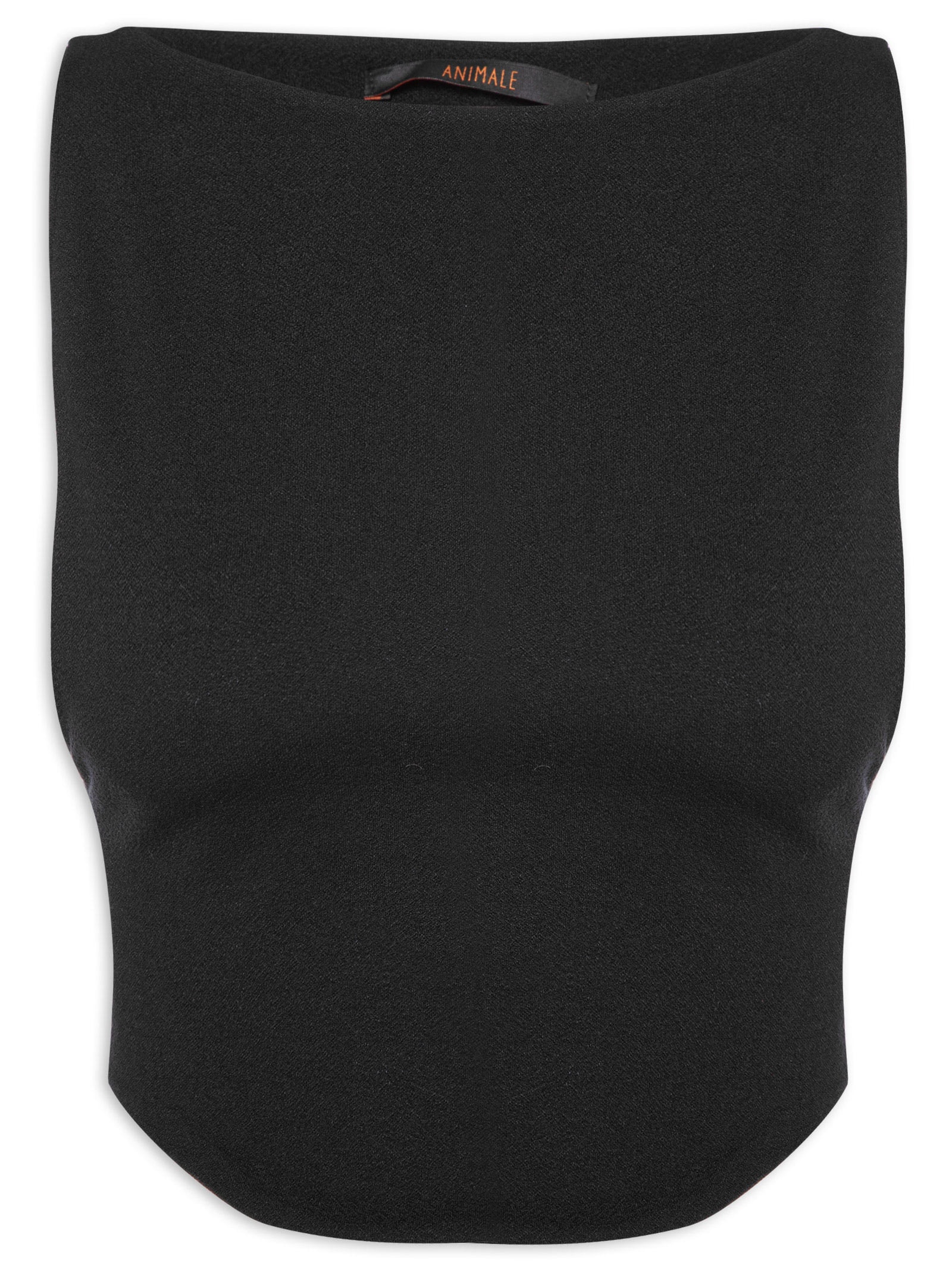 Blusa Feminina Malha Cropped Preto Animale
