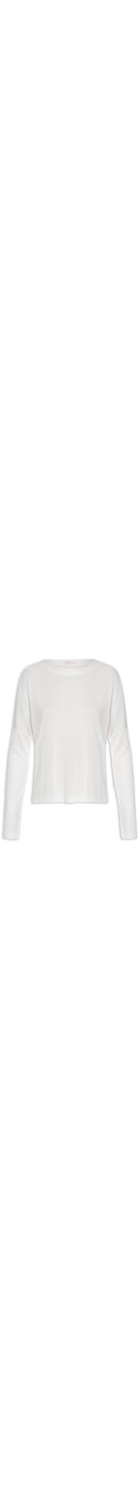 Blusa Feminina Malha Decote Canoa - Off White