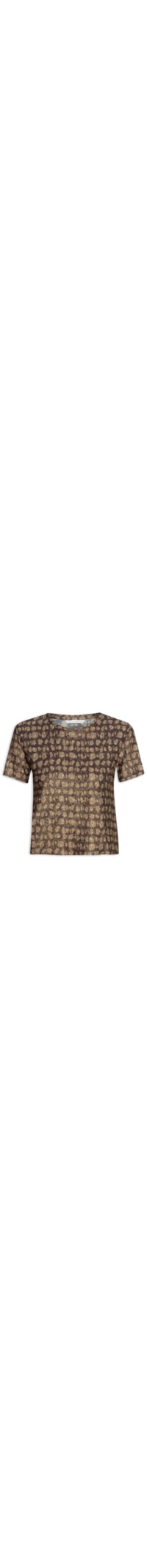 Blusa Feminina Malha Eccentric Shine - Animal Print