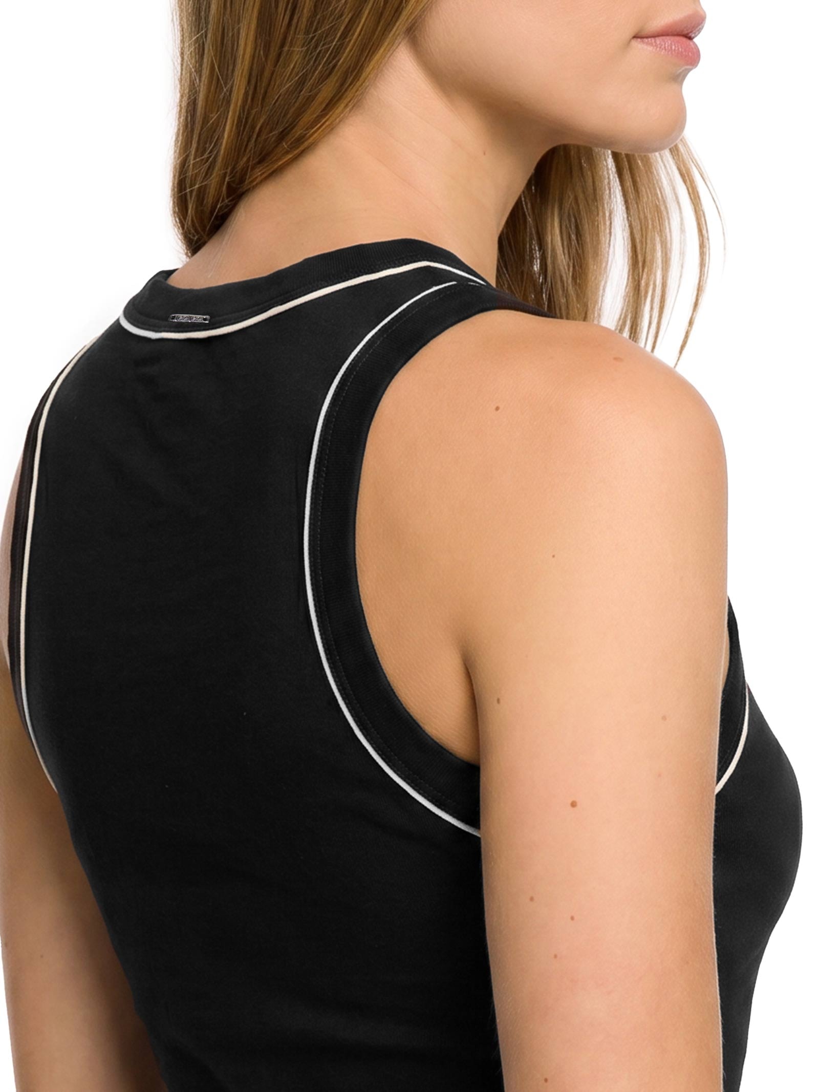 Blusa Feminina Malha Ecovero Preto Lez A Lez