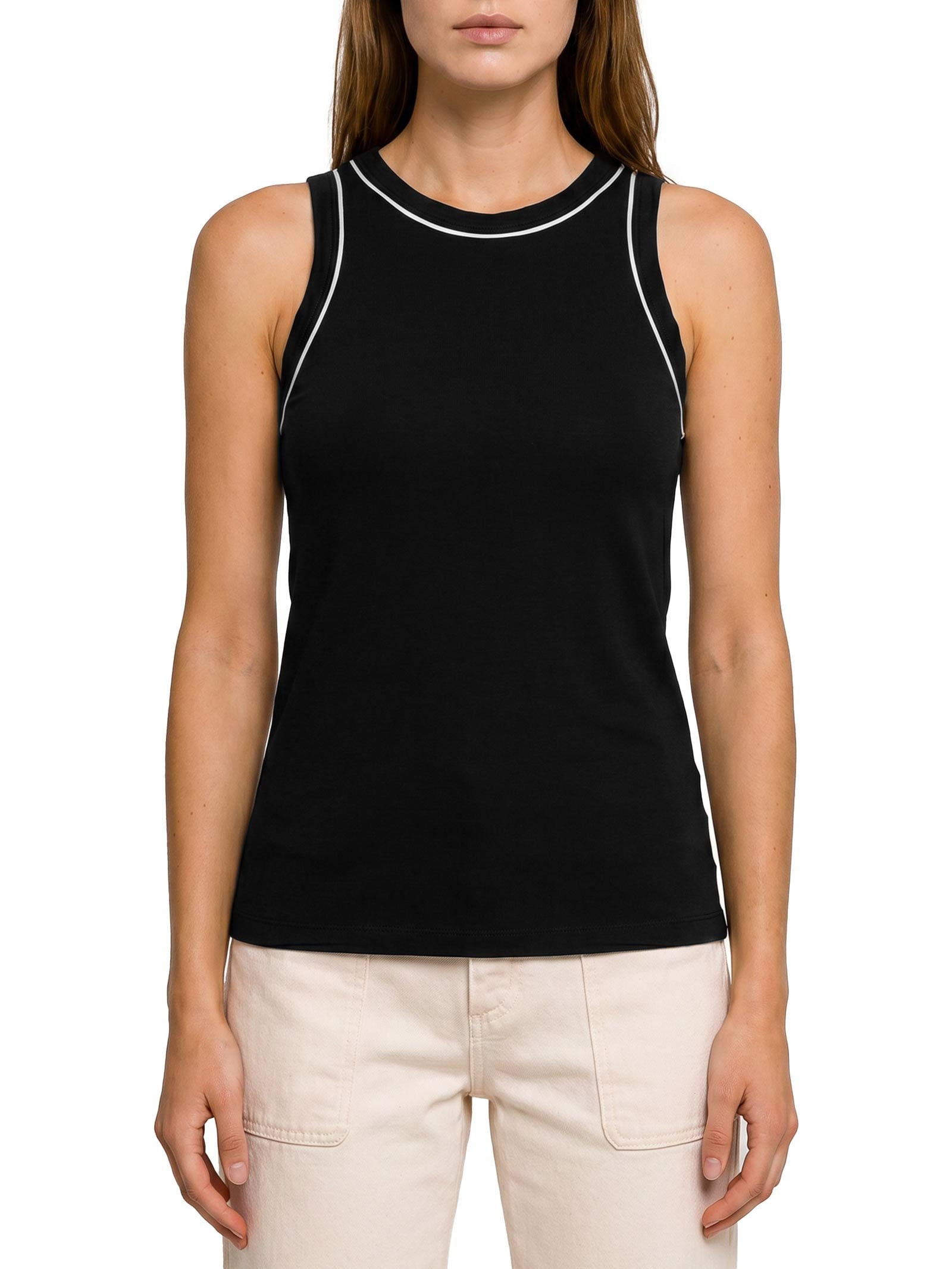 Blusa Feminina Malha Ecovero Preto Lez A Lez