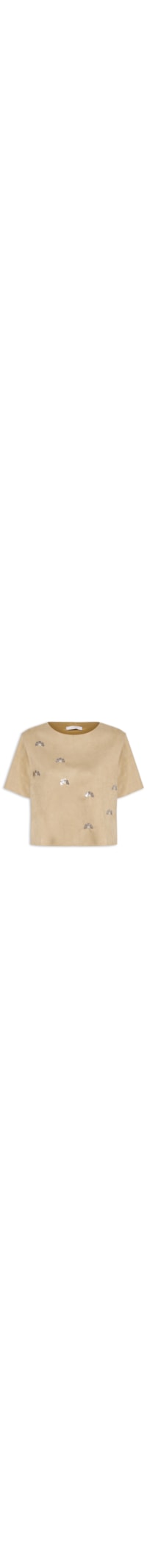 Blusa Feminina Malha Fit Suede - Bege