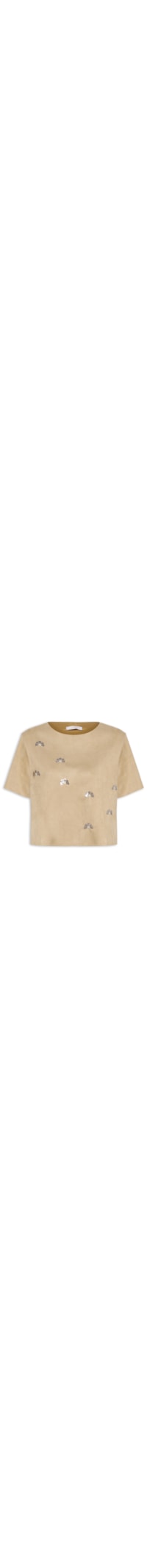 Blusa Feminina Malha Fit Suede - Bege