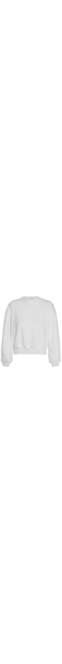 Blusa Feminina Malha Jacquard Manga Comprida - Off White