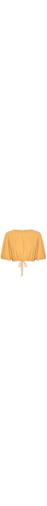 Blusa Feminina Malha Linho - Amarelo