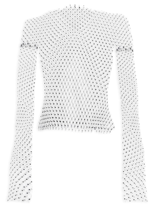 Blusa Feminina Malha Metálica Carnaval – Preto