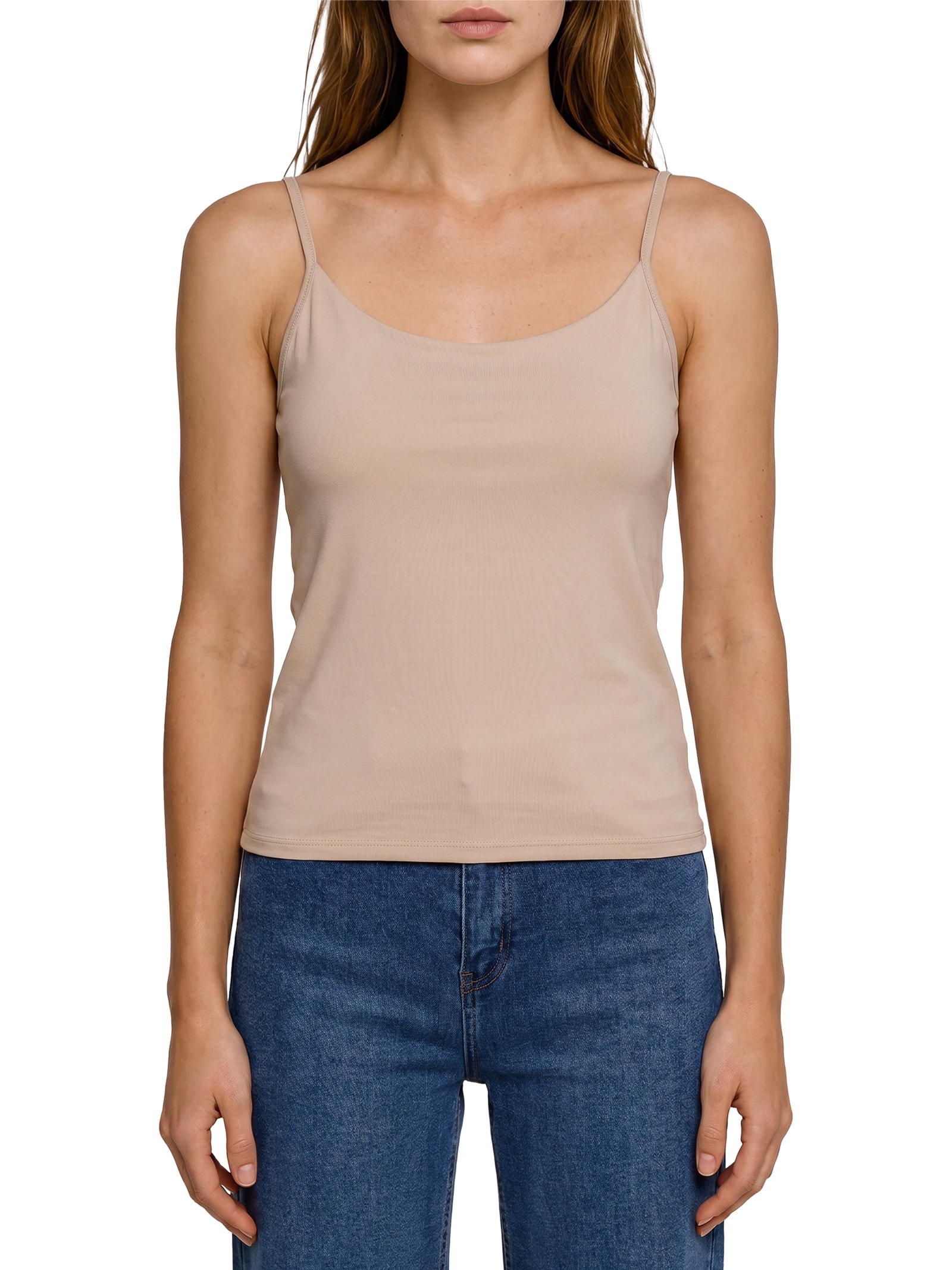 Blusa Feminina Malha Microfibra Bege Lez A Lez
