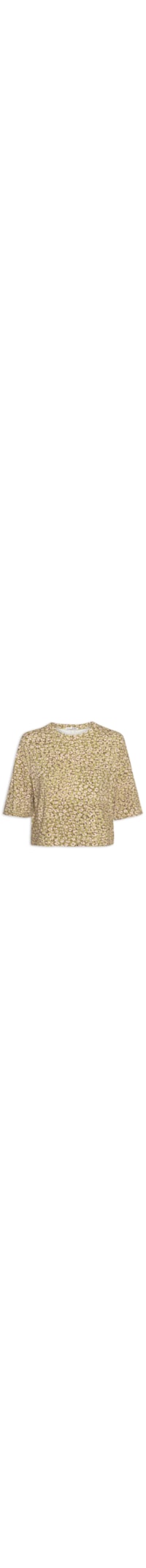 Blusa Feminina Malha Onça Duo Oasis E Mink - Verde