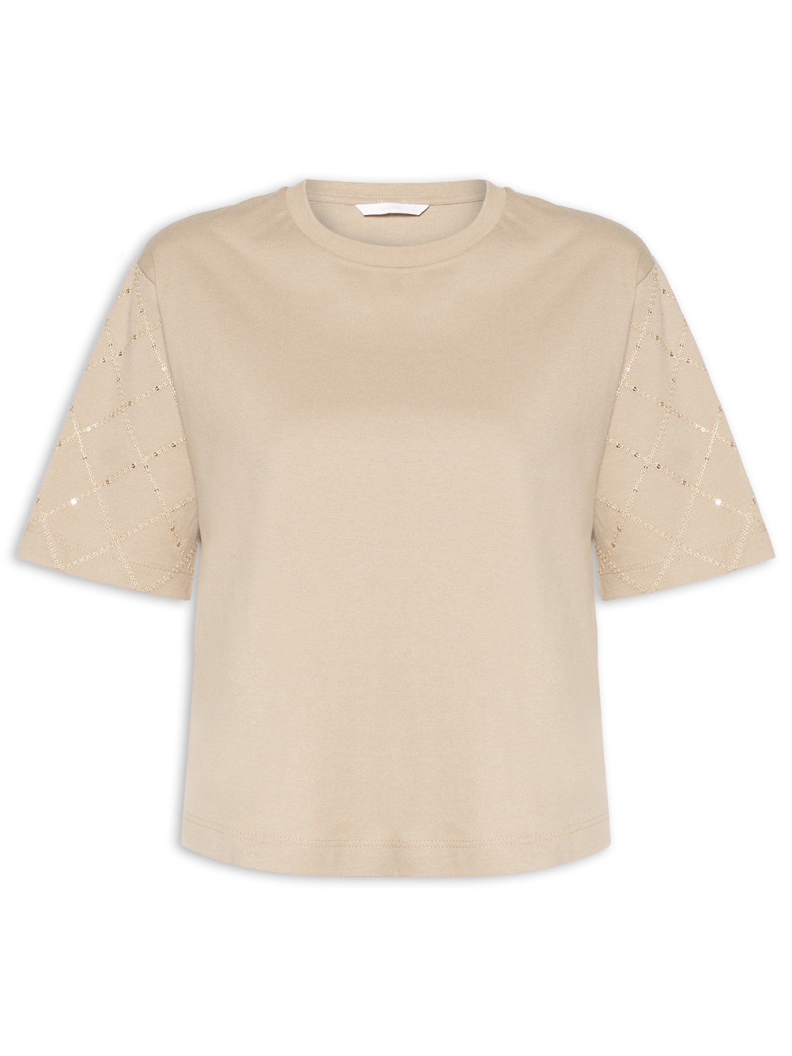 Blusa Feminina Malha Penteada Bege Lez A Lez