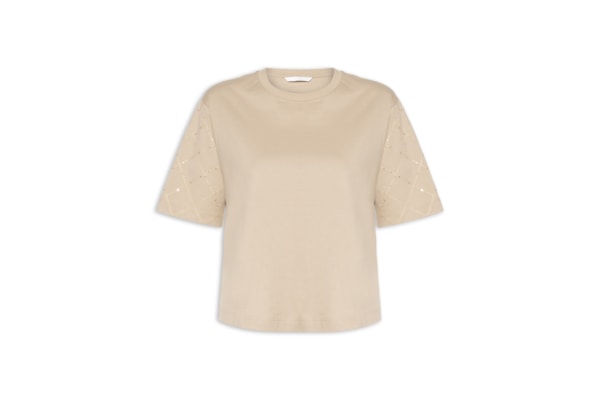 Blusa Feminina Malha Penteada - Bege