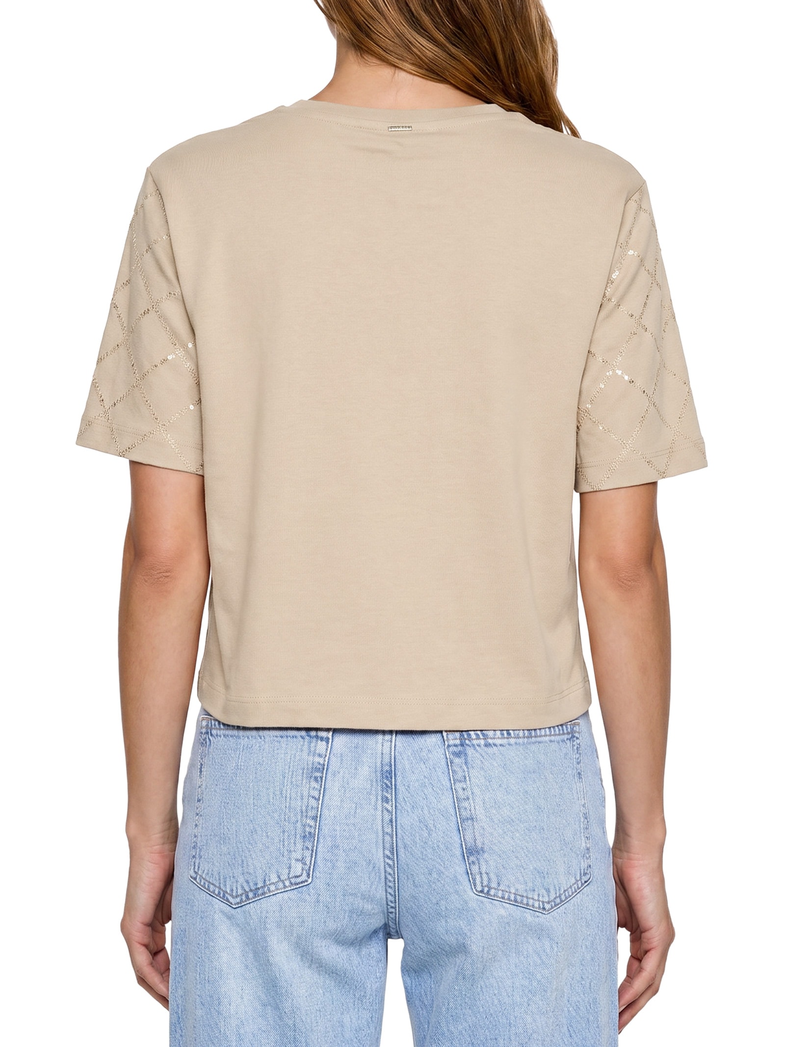 Blusa Feminina Malha Penteada Bege Lez A Lez