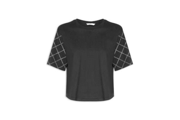 Blusa Feminina Malha Penteada - Preto
