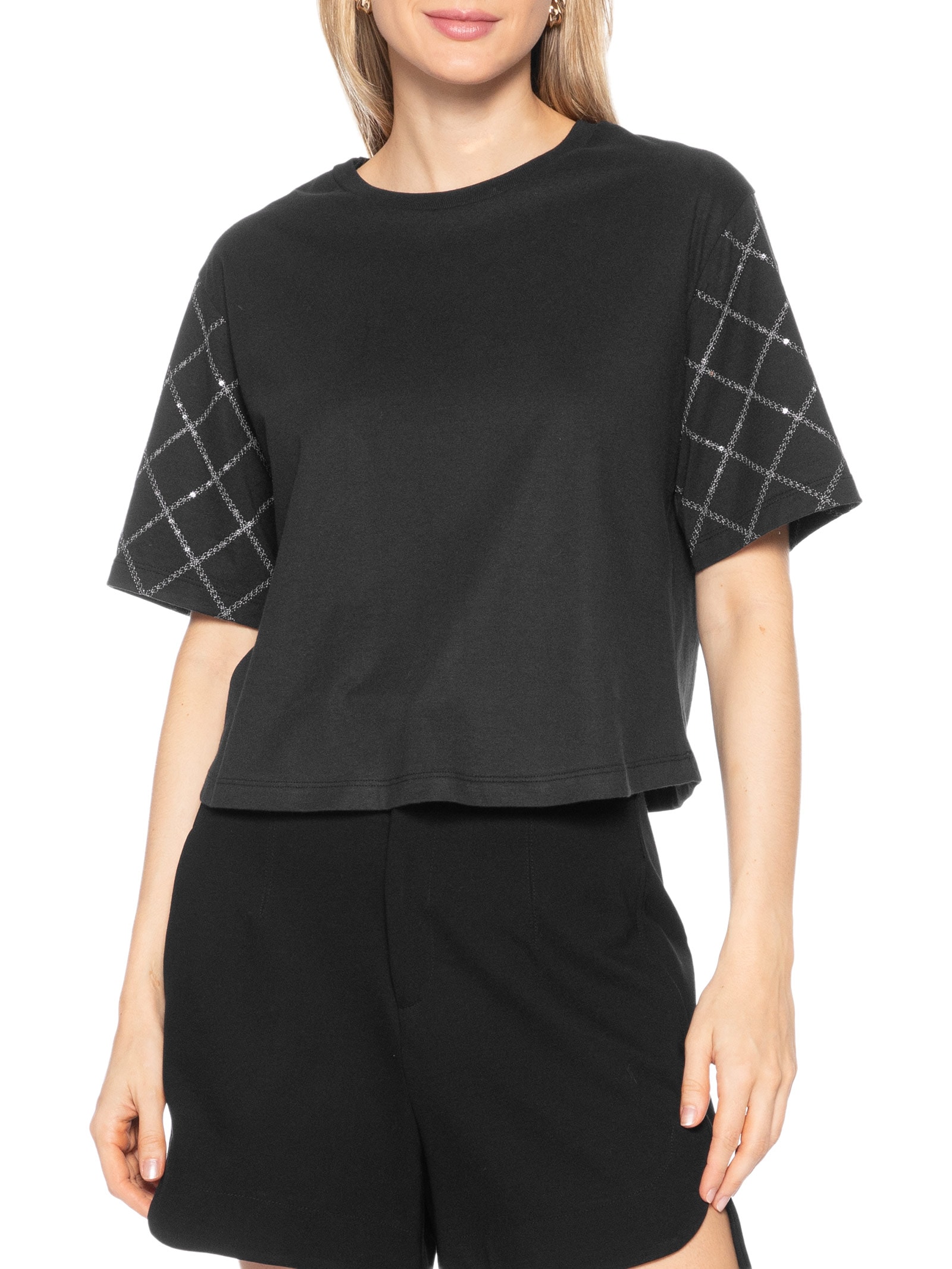 Blusa Feminina Malha Penteada Preto Lez A Lez