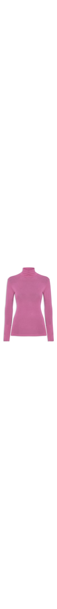 Blusa Feminina Malha Segunda Pele Color - Rosa