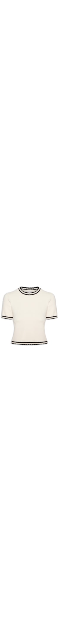 Blusa Feminina Malha Tricot - Branco