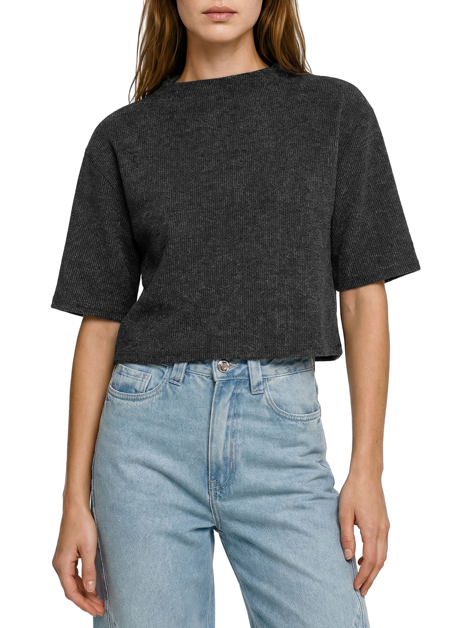 Blusa Feminina Malha Tricot Cracovia Preto Lez A Lez