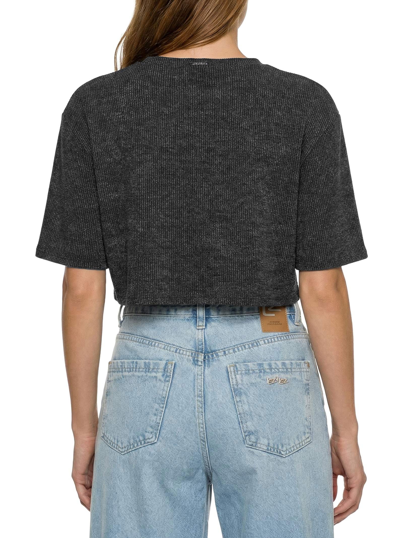 Blusa Feminina Malha Tricot Cracovia Preto Lez A Lez