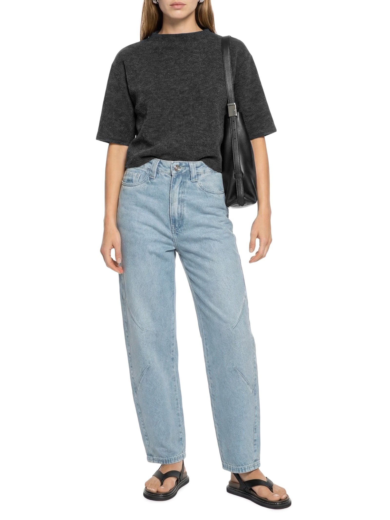 Blusa Feminina Malha Tricot Cracovia Preto Lez A Lez