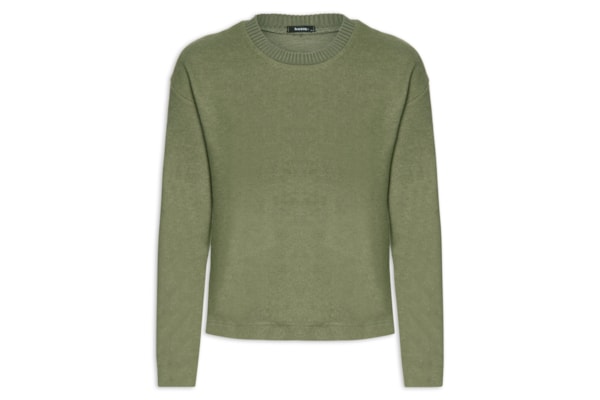 Blusa Feminina Malha Tricot Manga Longa – Verde