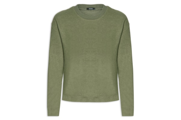 Blusa Feminina Malha Tricot Manga Longa – Verde