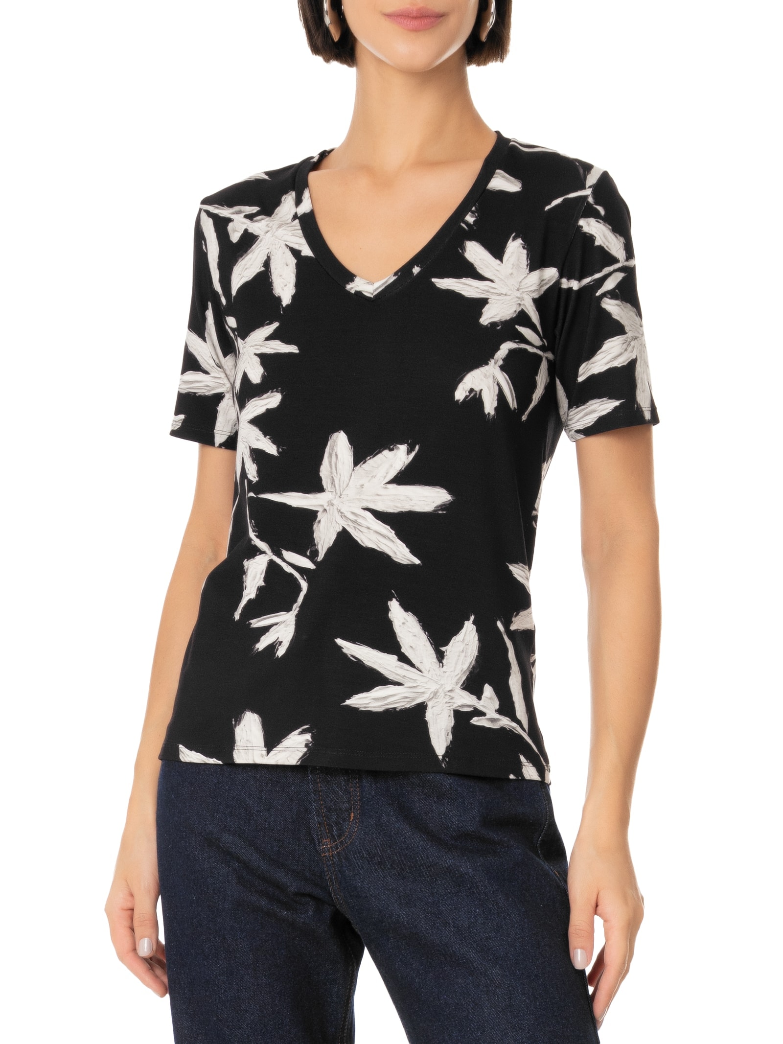 Blusa Feminina Malha Visco Power Preto Lez A Lez