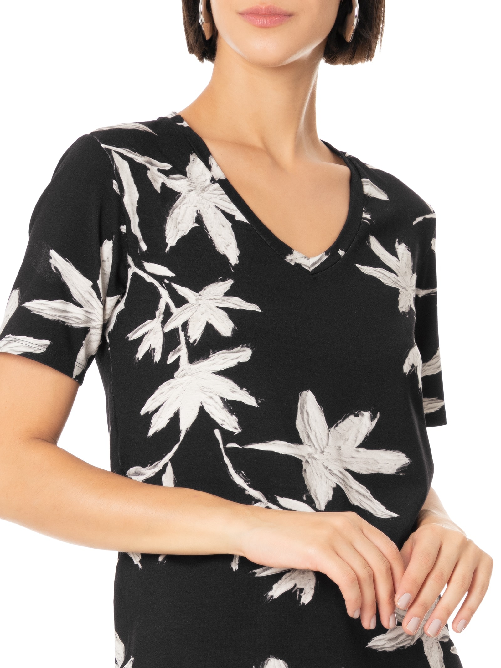 Blusa Feminina Malha Visco Power Preto Lez A Lez
