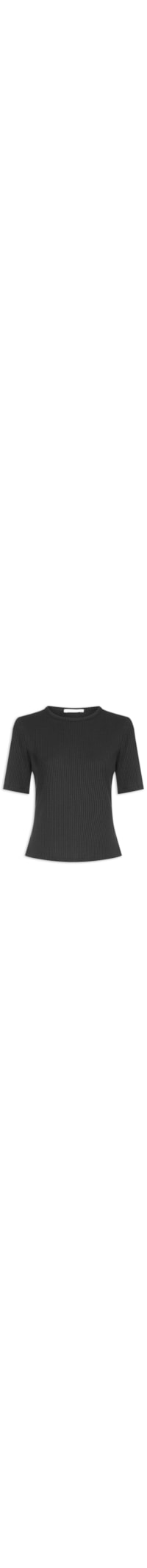 Blusa Feminina Malha Waffle - Preto